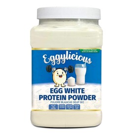 Eggylicious - PACK of 4 - Egg White (Albumin) Powder, Dried Natural Protein Powder, Made from Fresh Eggs, Pasteurized,Non-GMO, No Additives, Used for Baking Icing,1lbs(16oz)