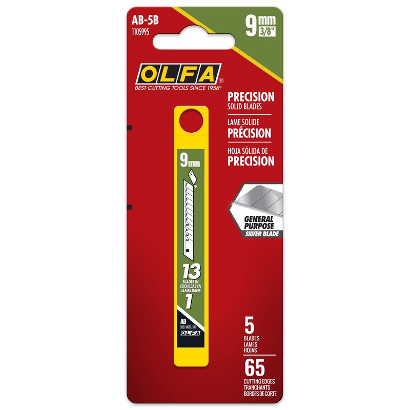 OLFA 1105995 AB-5B 9mm Snap-Off Blades (5 Pack)