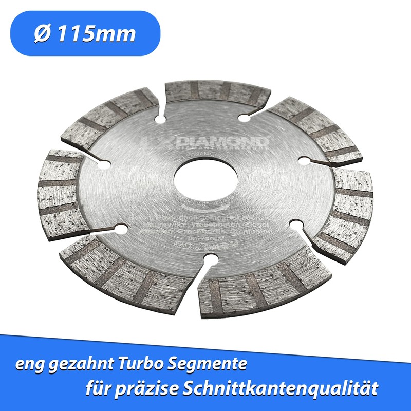 LXDIAMOND Diamond Cutting Disc 115 mm x 22.23 mm -