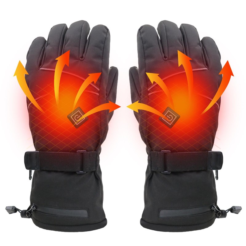 Heated Gloves for Men Women Battery Powered Heated Gloves Waterproof