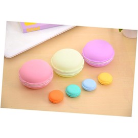 CALLARON Caja Organizadora de Joyas Macarrón Mini Rosa, Contenedor Portátil de Silicona Duradero para Anillos Collares y Auriculares, Uso Femenino Viaje 10 Cm X 5 Cm