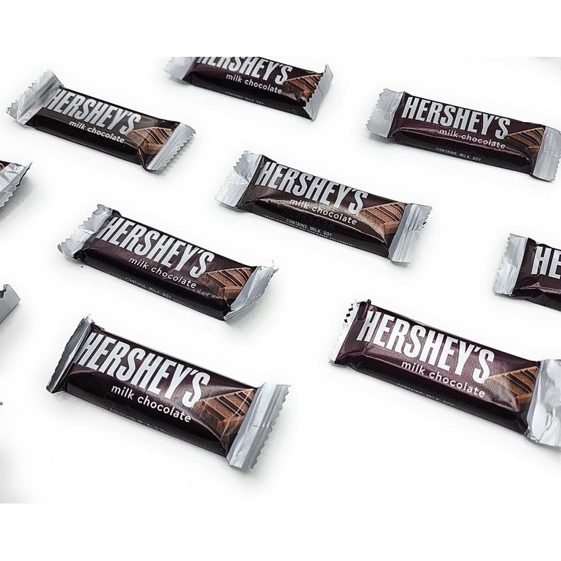 HERSHEY'S Milk Chocolate Snack Size Candy Bar, 5 Pound Bulk