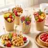 100 Pcs Charcuterie Cups with Sticks 14oz French Fries Holder