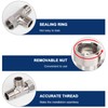 NearMoon Solid Brass G1/2" 3 Way Diverter Valve - Hose