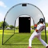 Doublehorse Baseball Batting Backstop 4x6FT Vinyl Portable Quick Setup for