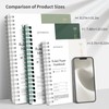 EMSHOI A5 Notebook College Ruled, Spiral Notepad 150 Sheets/300 Pages,