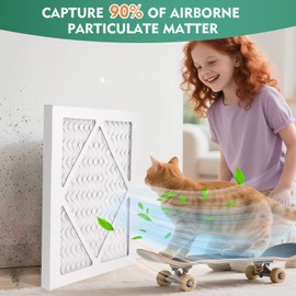 (2 Pack) 10x10x1 Air Filter, MERV 11 MPR 1900 & FPR 10, Pleated Air Filter (Actual Size: 9.75"x9.75"x0.75")