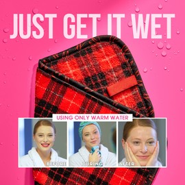 CAMPANELLI Makeup Remover Towels - Washable & Reusable. Great for Sensitive Skin. FreshFace & Perfect Beauty as seen on QVC & HSN (Leopard 5pc Set)