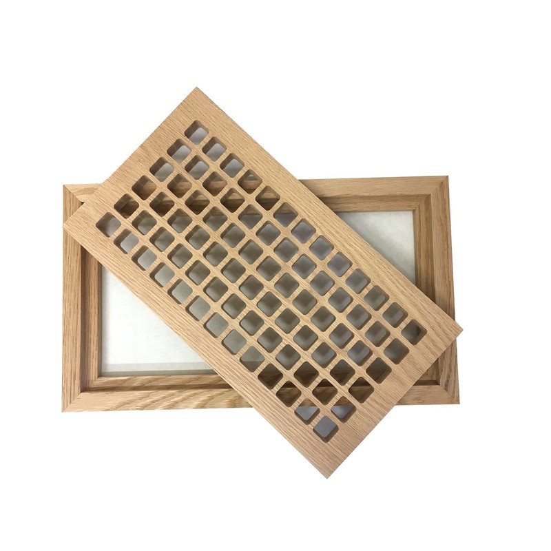 6 Inch x 12 Inch Red Oak Hardwood Vent Floor