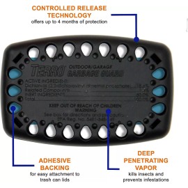 TERRO T800 Garbage Guard Trash Can Insect Killer - Kills Flies, Maggots,...