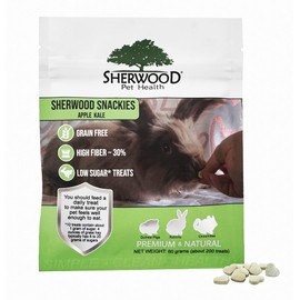 Sherwood Pet Health Snackies for Chinchillas, Rabbits & Guinea Pigs, Grain-Free, Real Fruit, Low Sugar and High in Fiber Treats in Multiple Flavors
