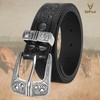 UpFind Western Belts for Woman Men-Cowboy Belt with Engraved Belt