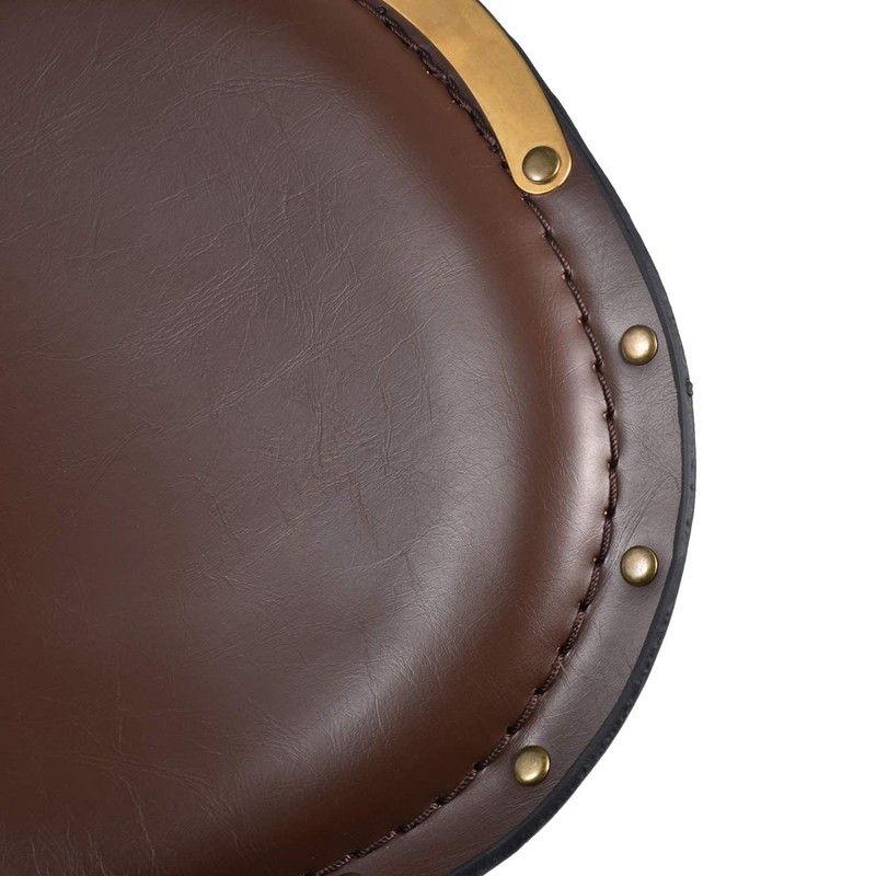 KaTur Motorcycle Solo Seat Pad Crocodile Leather Style Saddle Solo