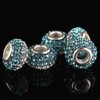 RUBYCA Big Hole Czech Crystal Large Charm Beads fit European