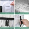 Mesiria 2 Pack Clear Clothes Storage Bags Water Resistant Thickened