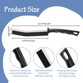 JurciCat Pack of 6 Joint Brush, Gap Cleaning Brush, Joint Cleaning Brush with Hard Bristles, Hard Bristles, Corner Cleaning Brush, for Bathroom, Kitchen, Floor Tiles