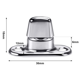 Gisafai 10 Sets Canvas Twist Lock Fasteners, Turn Button Fasteners, Eyelet and Stud Mounting Screws for Canvas Marine Fastener Turn Buttons