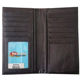 Custom 12 Gauge Shotgun Nocona Cross Long Chocolate Wallet