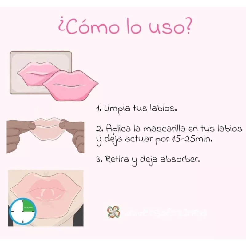 Pilaten 10piezas Mascarilla Colageno Para Labios Pilaten Original