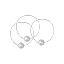 HAQUIL 3PCS Elastic Ball Hair Ties, Rubber Bands, Hair Holders, Hair Ropes, Hair Accessories for Women