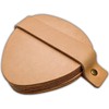 Brute Strength - Full grain leather coasters - Natural -