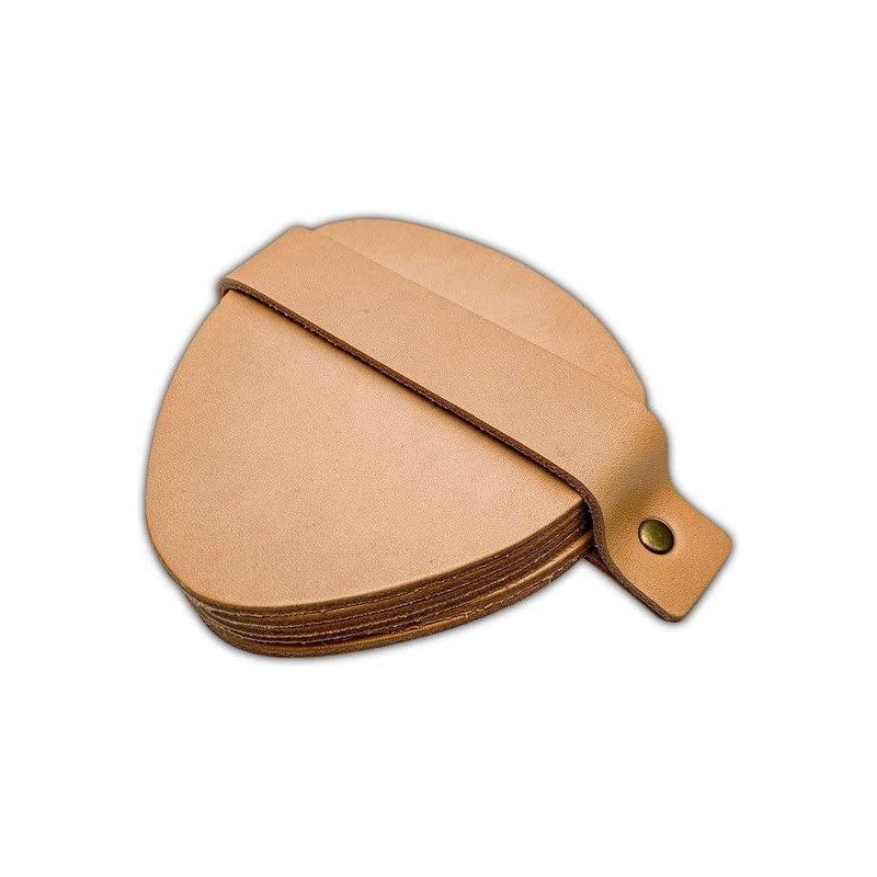 Brute Strength - Full grain leather coasters - Natural -