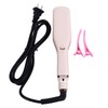 Flat Curling Iron 45W Pink Negative Ion Hair Crimper Waver