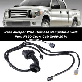 Rear Door Jumper Wiring Harness Compatible with Ford F150 Crew Cab 2009-2014 Driver Side LH Door Jumper Wire Assembly Replace 9L3Z-14631-CAA