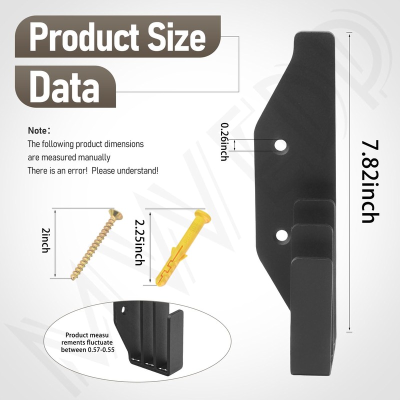 2 Pack Track Saw Guide Rails Holders, Track Mount Storage