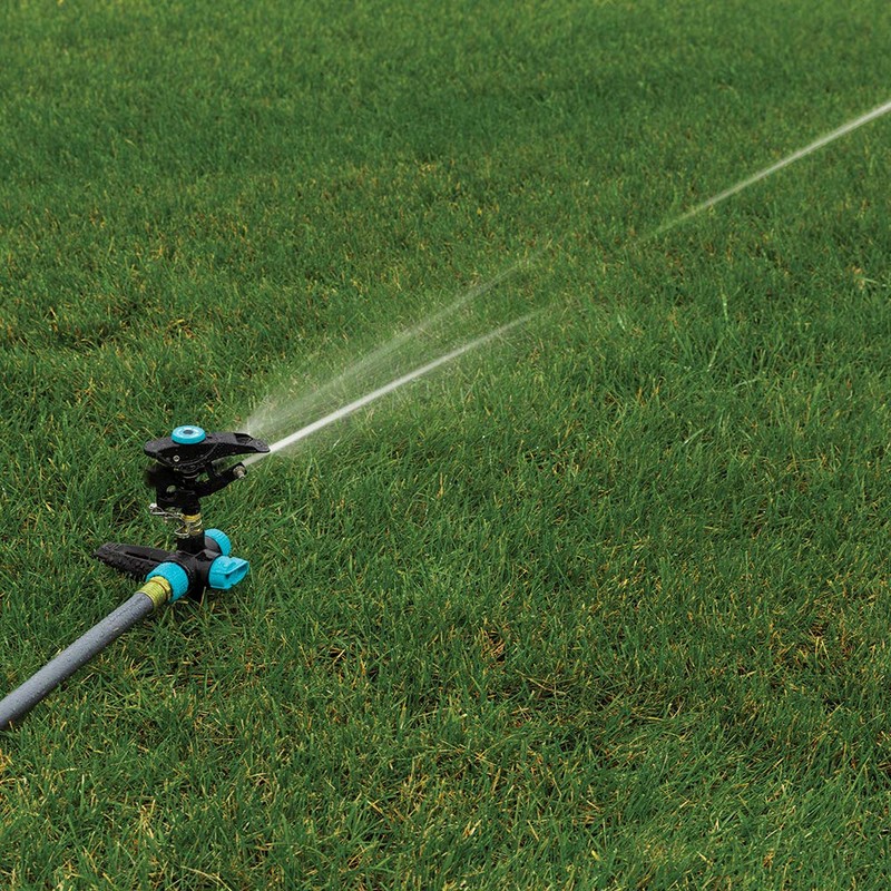 Gilmour 821673-1001 Circular Sprinkler w/Spike Base-Adjustable (5,800 sq, Heavy Duty,