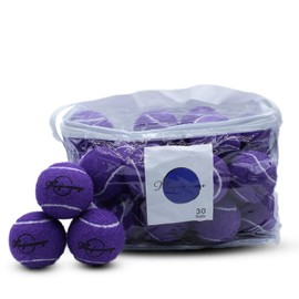 Magicorange Tennis Balls, 30 Pack Advanced Training Tennis Balls Practice Balls, Come with Mesh Bag for Easy Transport, Good for Beginner Training Ball (Purple)