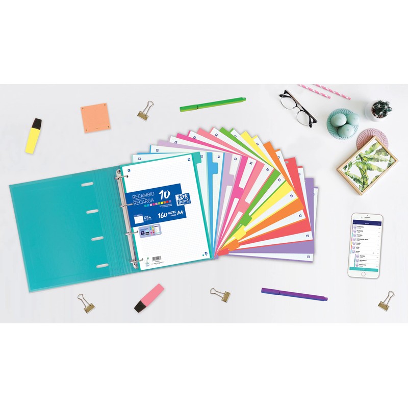 Oxford Strongline A4 10 Position File Dividers