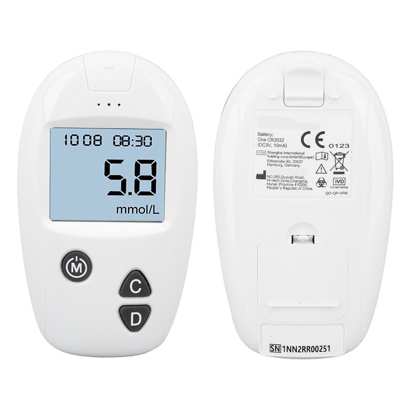 Blood Glucose Monitor Kit All in One Glucometer Automatic Accurate