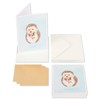 Papyrus Blank Cards with Envelopes, Hedgehog with Flower (14-Count)