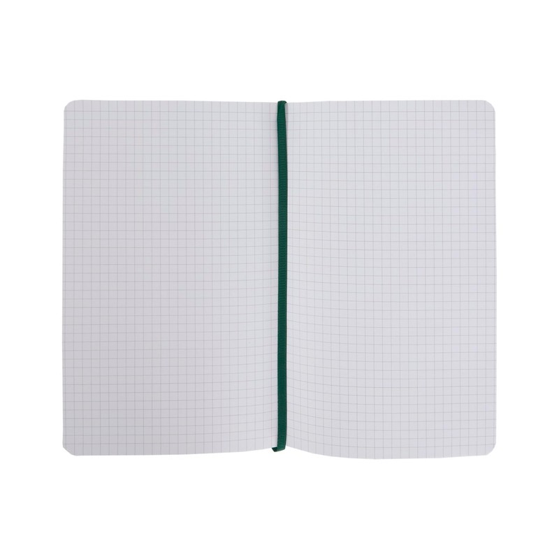 Idena 11119 Notebook Eco Dark Green, 13 x 21 cm,