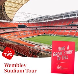Virgin Experience Days Wembley Stadium Tour for Two - Visit the Crossbar Exhibition and Walk of legends, sit in the managers chair and see the changing room, tunnel, dug outs and Royal Box