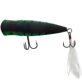 LMAB Topwater Splash Vibe 70F 7 cm Popper Fishing, Lead-Free, Popper Fishing Lure, Surface Wobbler, Surface Bait, Pike, Plopper Fishing, Perch, ASP Bait (Fire Tiger)