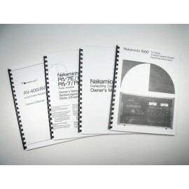 Nakamichi CR-3 CR-4 Cassette Deck Owners Instruction Manual