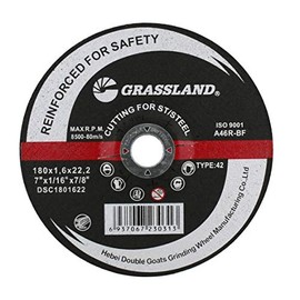 HARRI ABRASIVES Thin Cutting Disc, Stainless Steel Freehand Cut-Off Wheel - Depressed Center - 7" x 1/16" x 7/8" - T42 (Pack of 10)