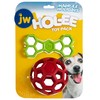 JW Hol-ee Holiday For Dogs, Treat Ball Dog Toy Throw