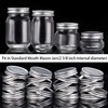 Pangda 24 Pack Stainless Steel Mason Jar Lids, Regular Mouth