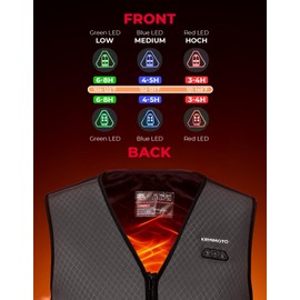 KEMIMOTO Heated Vest for Men, Light-Out Design, Warming Vest, Heated Hunting Vest, Battery NOT Included, Electric Heated Vest