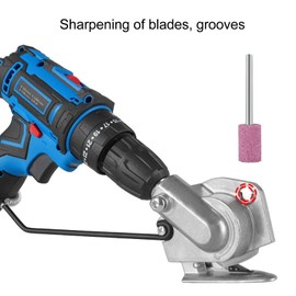 Electric Fabric Cutter, Handheld Cordless Electric Cloth Cutting Machine Portable Electric Drill Plate Cutter Attachment with Adaptor Handle for , Carpet, Cardboard, Leather