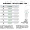 HORZE Amara Adult Equestrian Half Chaps | Synthetic Leather Zip-Up