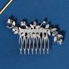 Crystal Bridal Wedding Hair Comb Zircon Floral Design Bridal Hair