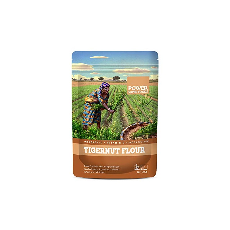 Power Super Foods Organic Skinned Tigernuts Extra Fine Flour 300