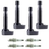 CNPAPC 4pcs Ignition Coils + Spark Plugs Fit For 2001-2005