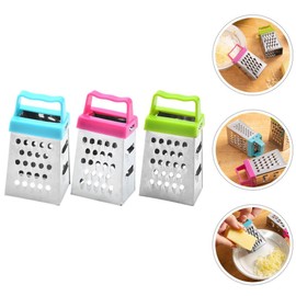 Ciieeo 6pcs Mini Cheese Grater, Stainless Steel Small Box Graters Vegetable Grater Food Shredder Lemon Zester Kitchen Small Graters for Cheese Gingers Potatoes