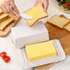 ECOWAY Bamboo Butter Dish with Lid and Knife, Large Butter