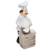Chef Cooking Figurine Small Stereoscopic Art Ornament Resin Decoration Statue